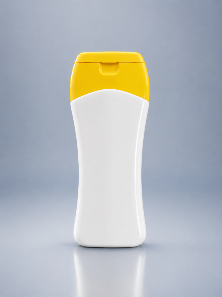 flat lotion bottle